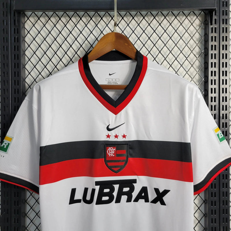 Flamengo Retro Away Shirt 2001 - Men's White Fan Shirt LUBRAX