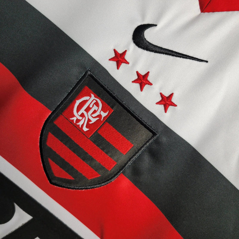 Flamengo Retro Away Shirt 2001 - Men's White Fan Shirt LUBRAX