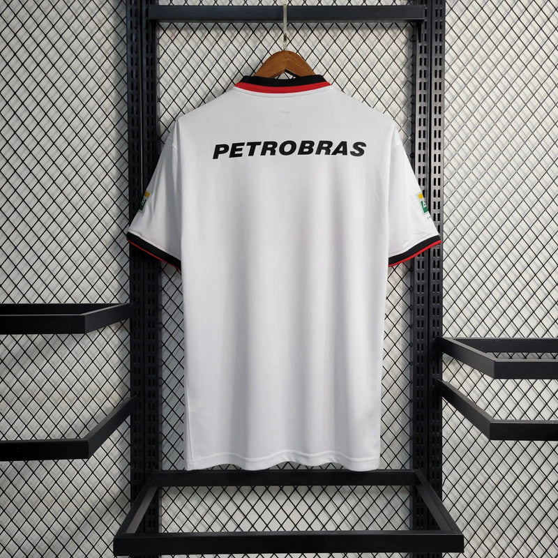 Flamengo Retro Away Shirt 2001 - Men's White Fan Shirt LUBRAX