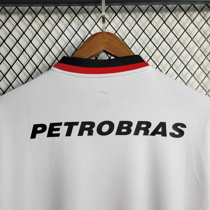 Flamengo Retro Away Shirt 2001 - Men's White Fan Shirt LUBRAX