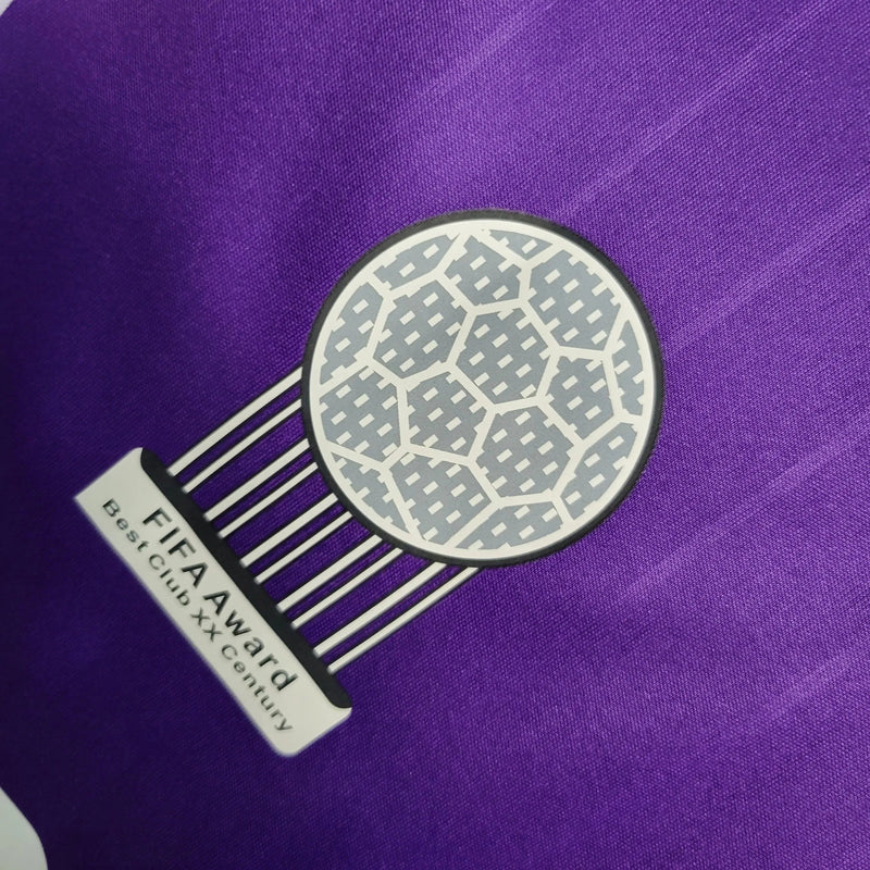 Real Madrid Retro Away Shirt 2006 - Mens Fan Purple