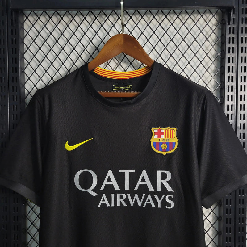 Barcelona Retro Away Shirt 13/14 - Men's Fan Black