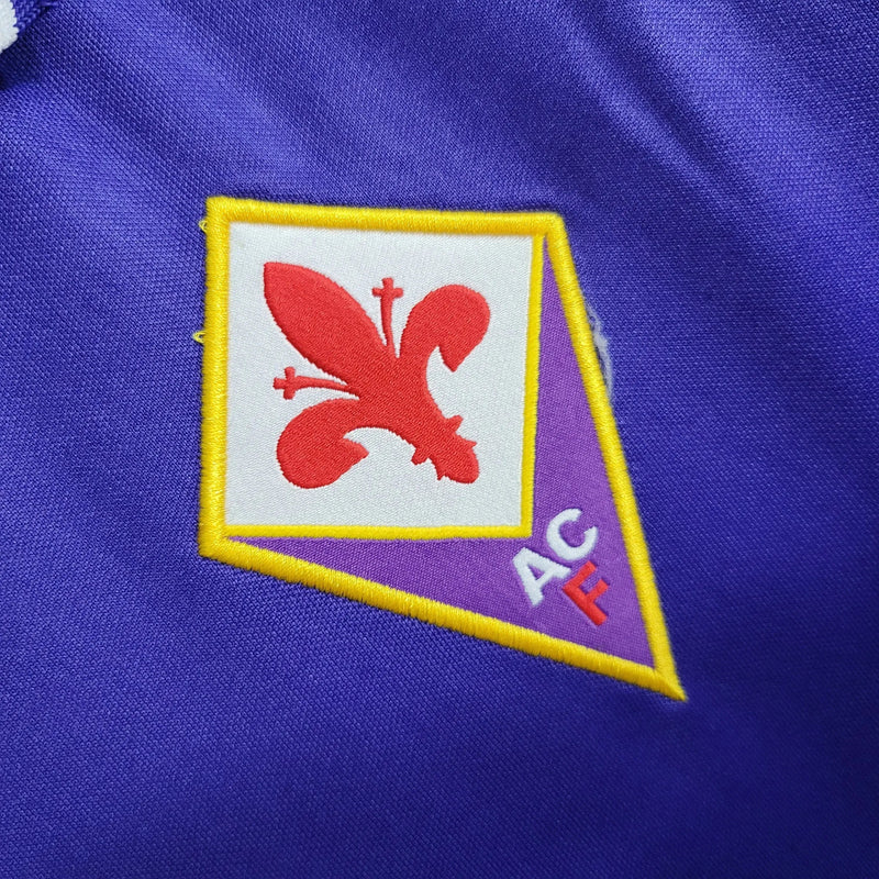 Fiorentina Home Retro Shirt 98/99 - Mens Purple Nintendo Fan Shirt