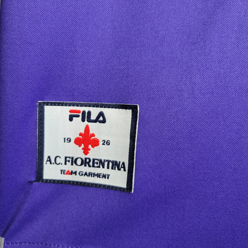 Fiorentina Home Retro Shirt 98/99 - Mens Purple Nintendo Fan Shirt
