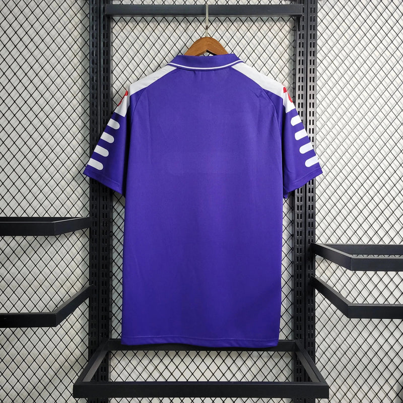 Fiorentina Home Retro Shirt 98/99 - Mens Purple Nintendo Fan Shirt