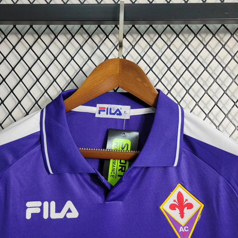 Fiorentina Home Retro Shirt 98/99 - Mens Purple Nintendo Fan Shirt