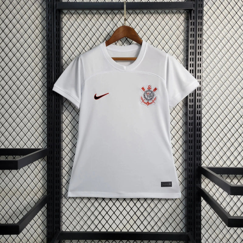 Timão Home Shirt 23/24 - Women's White Fan Shirt