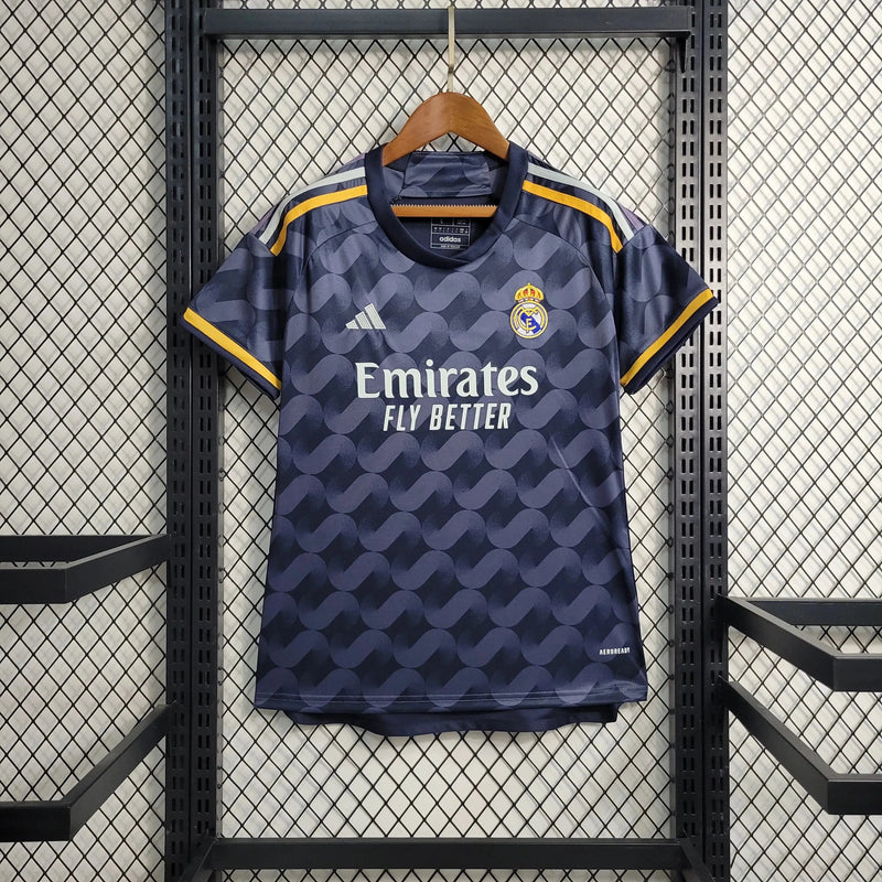 Real Madrid Away Shirt 23/24 - Women's Fan Black