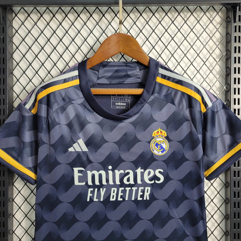 Real Madrid Away Shirt 23/24 - Women's Fan Black