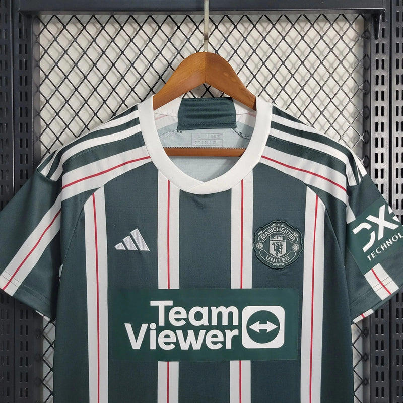 Manchester United Away Shirt 23/24 - Men's Green Fan Shirt