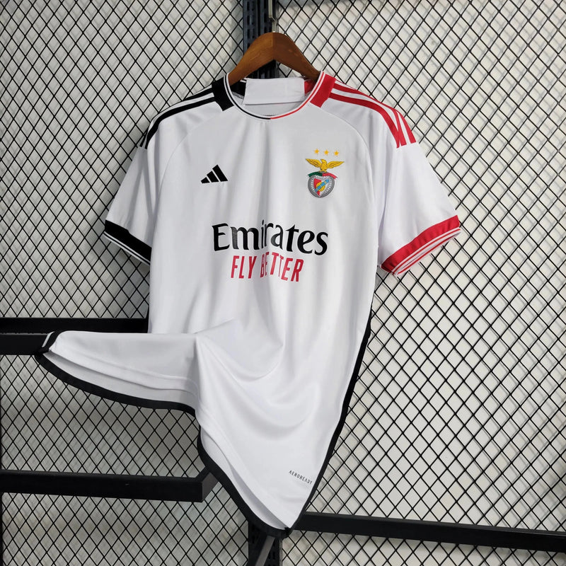 Benfica Away Shirt 23/24 - Men's White Fan Shirt