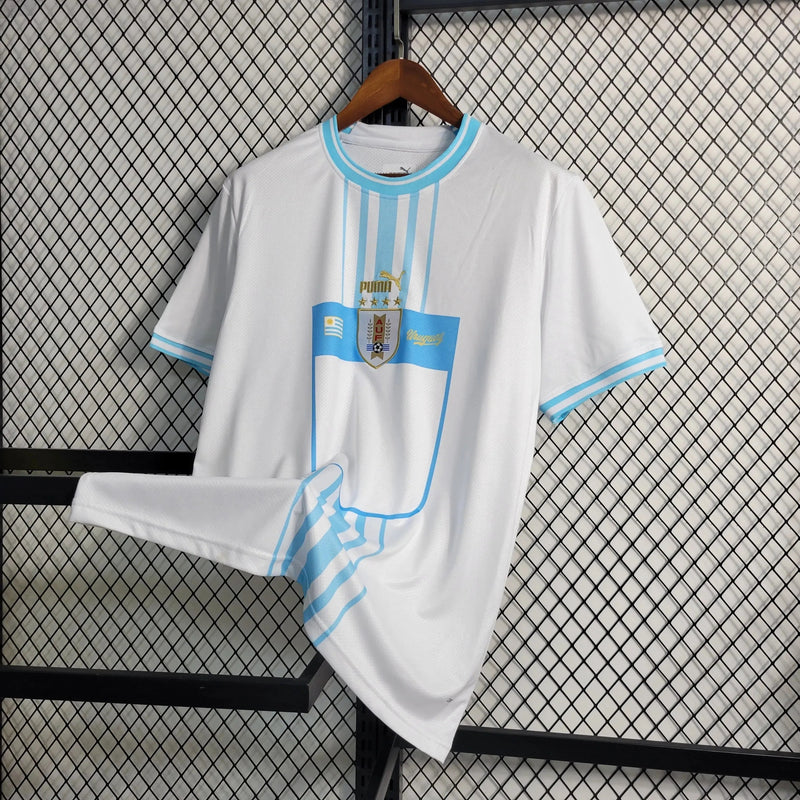 Uruguay Home Shirt 22/23 - Men's White Fan Shirt