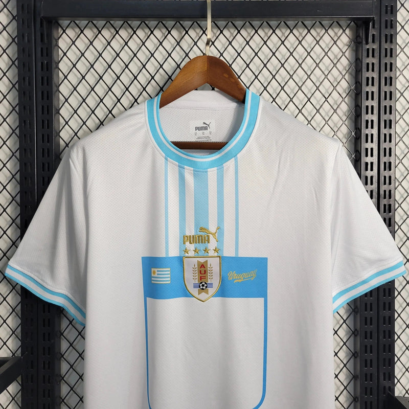 Uruguay Home Shirt 22/23 - Men's White Fan Shirt