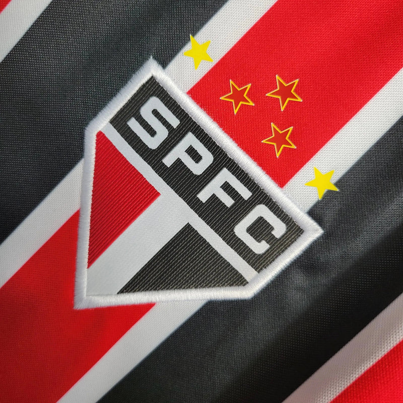 São Paulo Away Shirt 23/24 - Men's Fan Black and Red