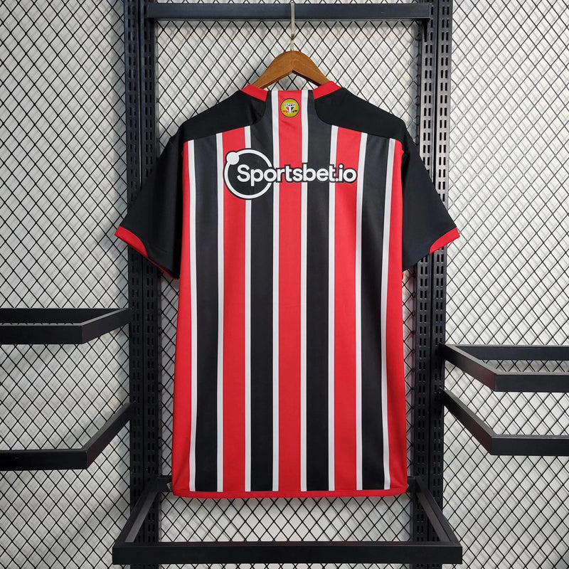 São Paulo Away Shirt 23/24 - Men's Fan Black and Red