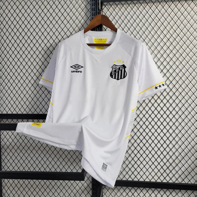 Santista Home Shirt 23/24 - Men's Fan White + Blaze Logo