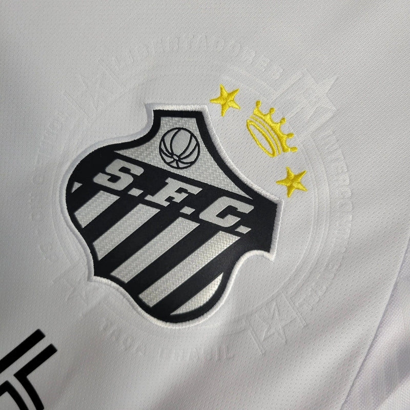 Santista Home Shirt 23/24 - Men's Fan White + Blaze Logo
