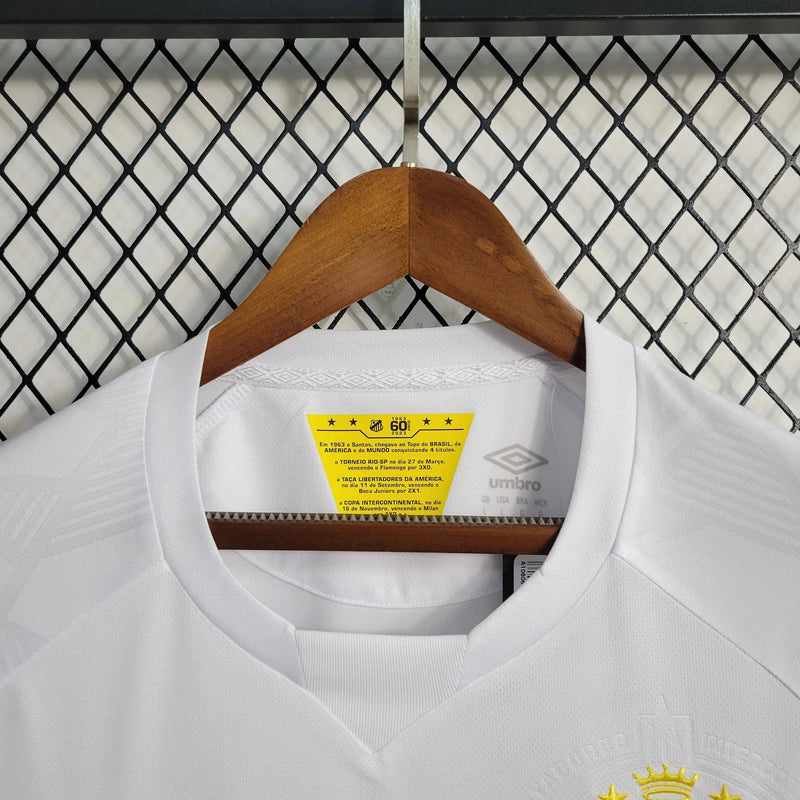 Santista Home Shirt 23/24 - Men's Fan White + Blaze Logo