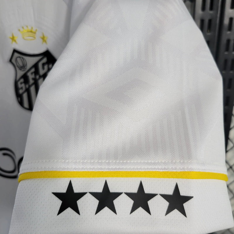 Santista Home Shirt 23/24 - Men's Fan White + Blaze Logo
