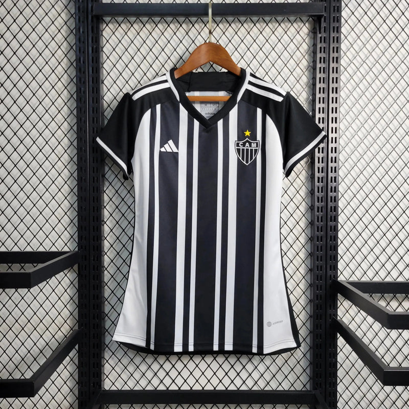 Atlético Mineiro Home Shirt 23/24 - Women's Fan Black and White