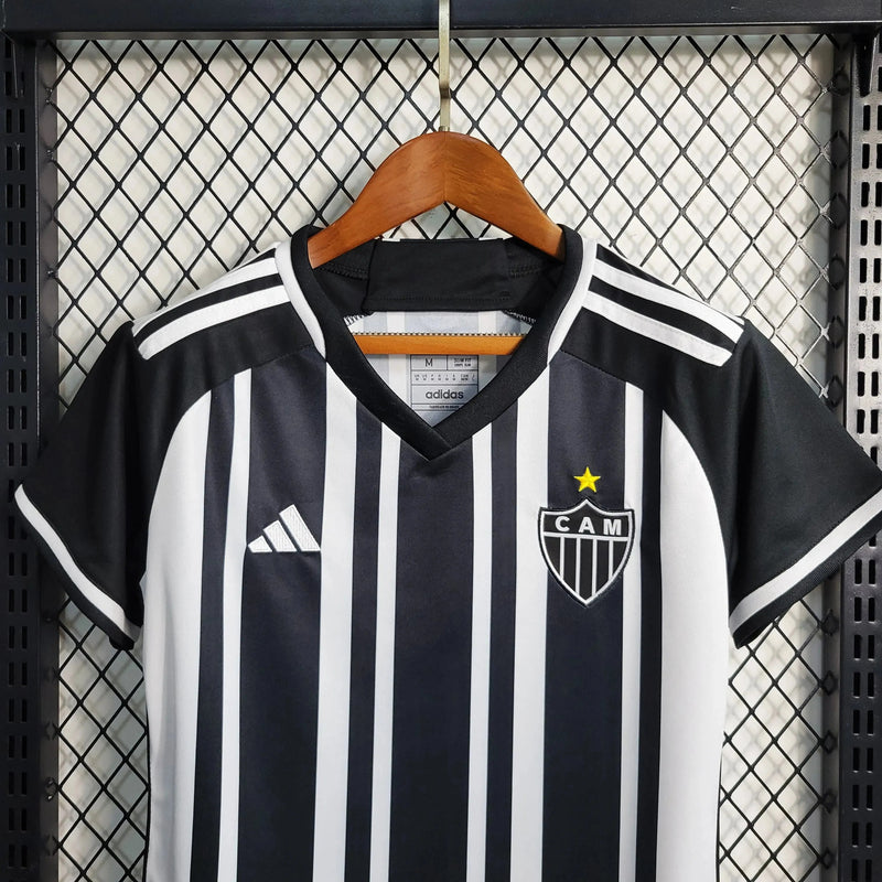 Atlético Mineiro Home Shirt 23/24 - Women's Fan Black and White