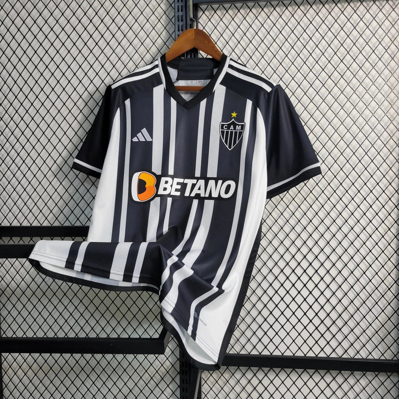 Atlético Mineiro Home Shirt 23/24 - Men's Fan Shirt Black and White