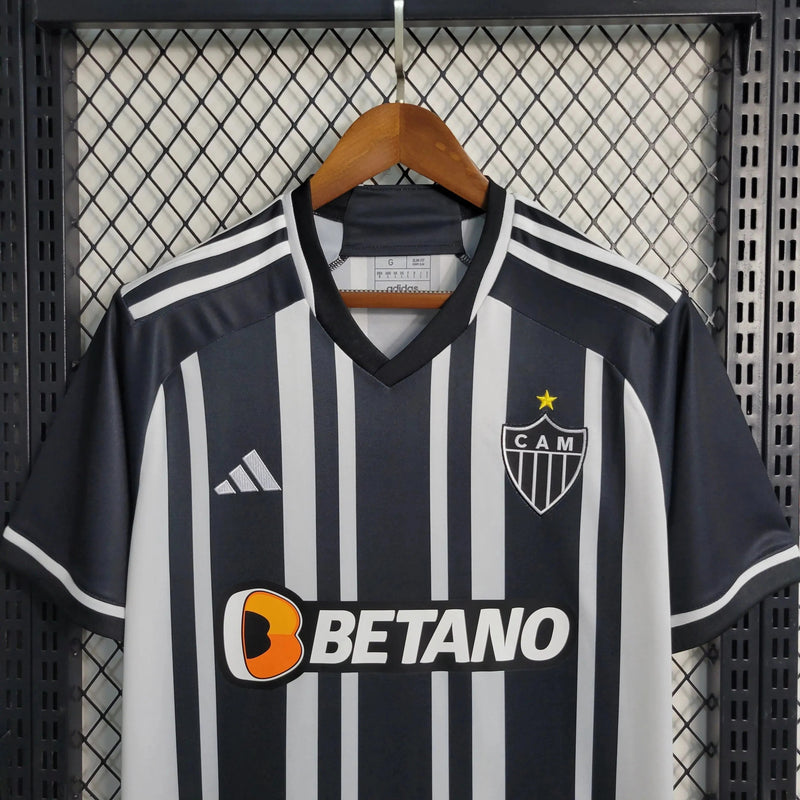 Atlético Mineiro Home Shirt 23/24 - Men's Fan Shirt Black and White