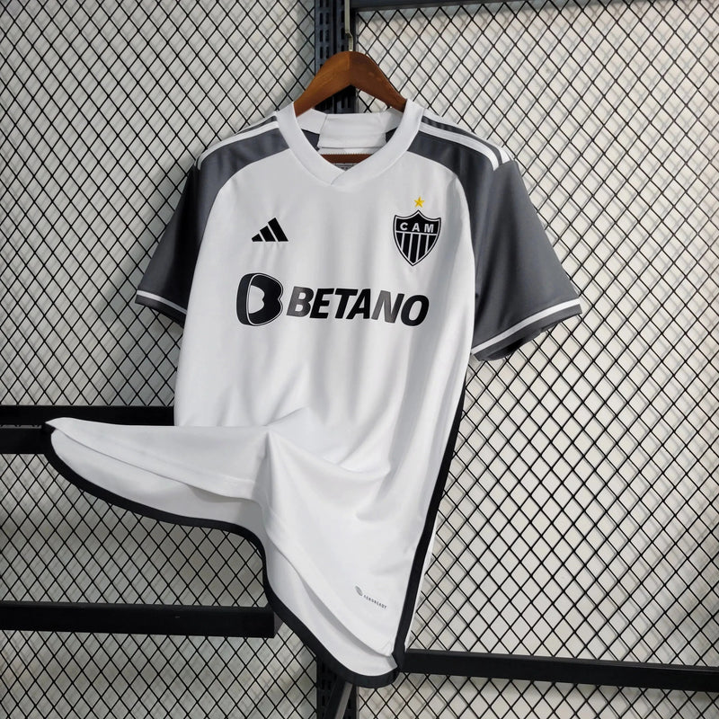 Atlético Mineiro Away Shirt 23/24 - Men's Fan White and Gray