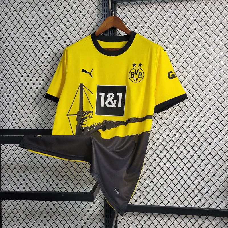 Borussia Dortmund Home Shirt 23/24 - Men's Fan Shirt Yellow