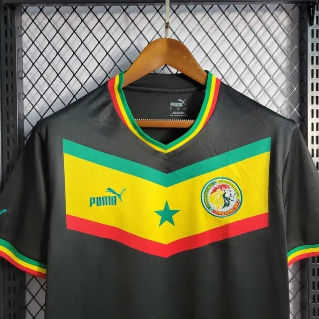 Senegal Away Shirt 22/23 - Men's Fan Black