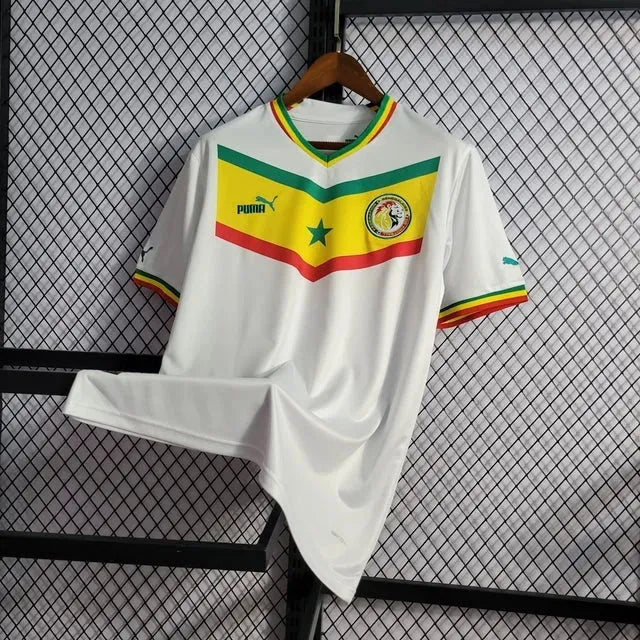 Senegal Home Shirt 22/23 - Men's White Fan Shirt