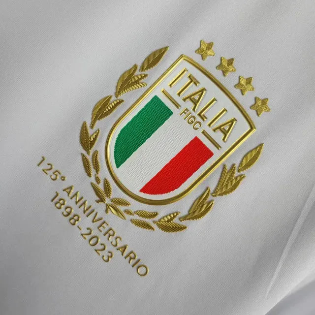Italy Commemorative Edition 23/24 Shirt - Men's White and Gold Fan Shirt