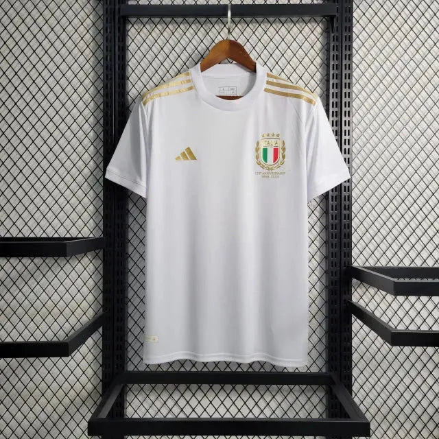 Italy Commemorative Edition 23/24 Shirt - Men's White and Gold Fan Shirt