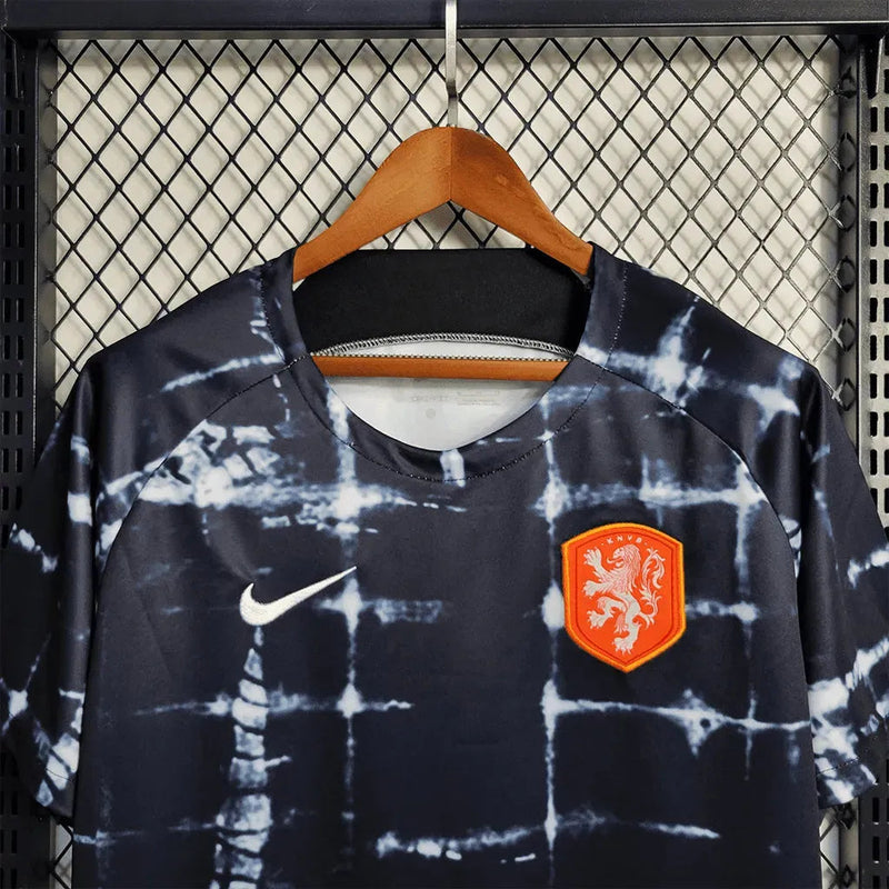 Netherlands Training Shirt 22/23 - Men's Fan Black