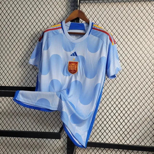 Spain Away Shirt 22/23 - Men's Fan Blue