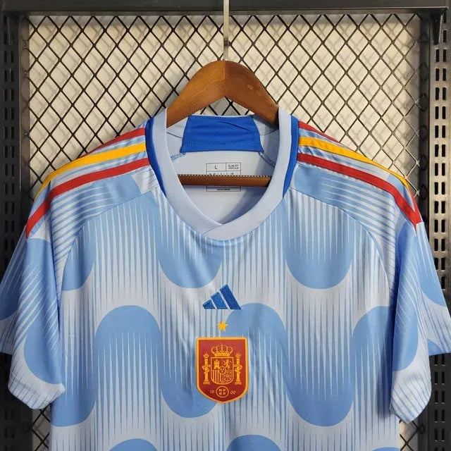 Spain Away Shirt 22/23 - Men's Fan Blue