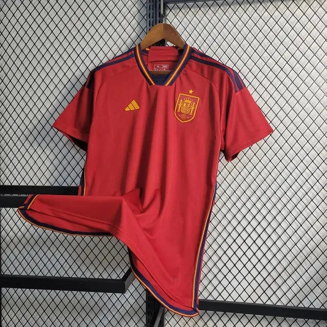 Spain Home Shirt 22/23 - Men's Fan Shirt Red