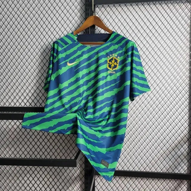 Brazil Special Edition 22/23 Shirt - Men's Green and Blue Fan Shirt