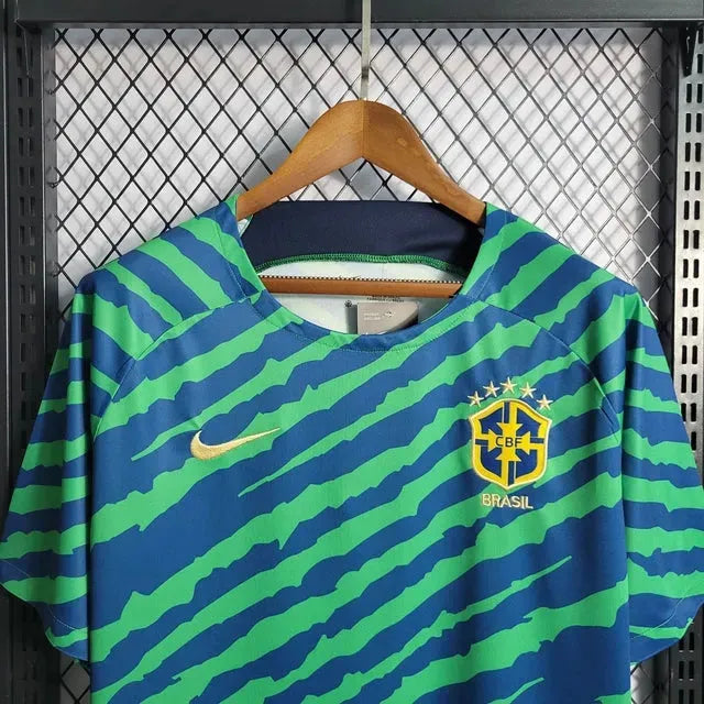 Brazil Special Edition 22/23 Shirt - Men's Green and Blue Fan Shirt