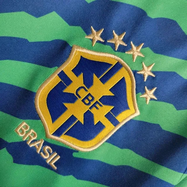 Brazil Special Edition 22/23 Shirt - Men's Green and Blue Fan Shirt