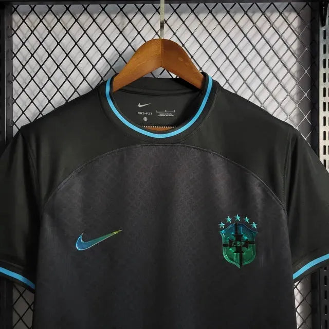 Brazil Commemorative Edition 22/23 Shirt - Men's Black Reflective Fan Shirt