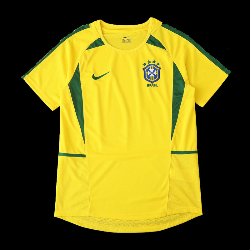 Brazil Retro Home Shirt 2002 - Men's Fan Shirt