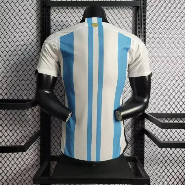 Argentina 3 Stars Home Shirt 22/23 - Men's Player