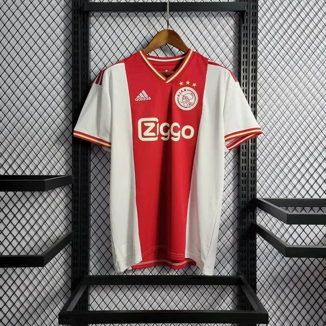 Ajax Home Shirt 22/23 - Men's Fan Shirt White and Red