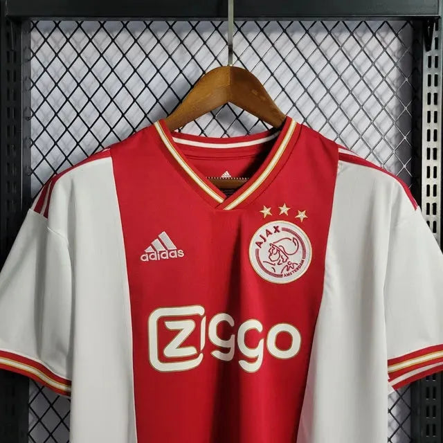 Ajax Home Shirt 22/23 - Men's Fan Shirt White and Red
