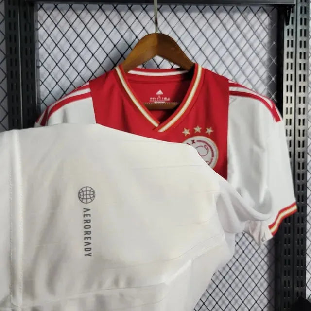 Ajax Home Shirt 22/23 - Men's Fan Shirt White and Red