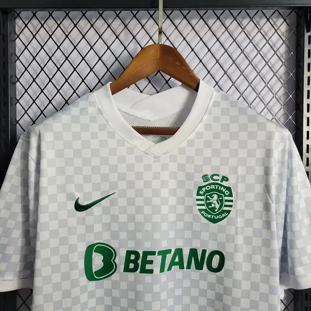 Sporting Away Shirt 22/23 - Men's White Fan Shirt