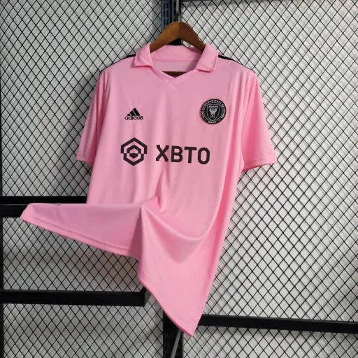 Inter Miami Home 22/23 Shirt - Men's Pink Fan Shirt + Messi Patch