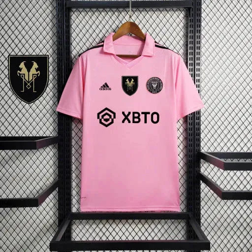 Inter Miami Home 22/23 Shirt - Men's Pink Fan Shirt + Messi Patch