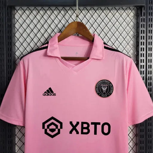 Inter Miami Home 22/23 Shirt - Men's Pink Fan Shirt + Messi Patch